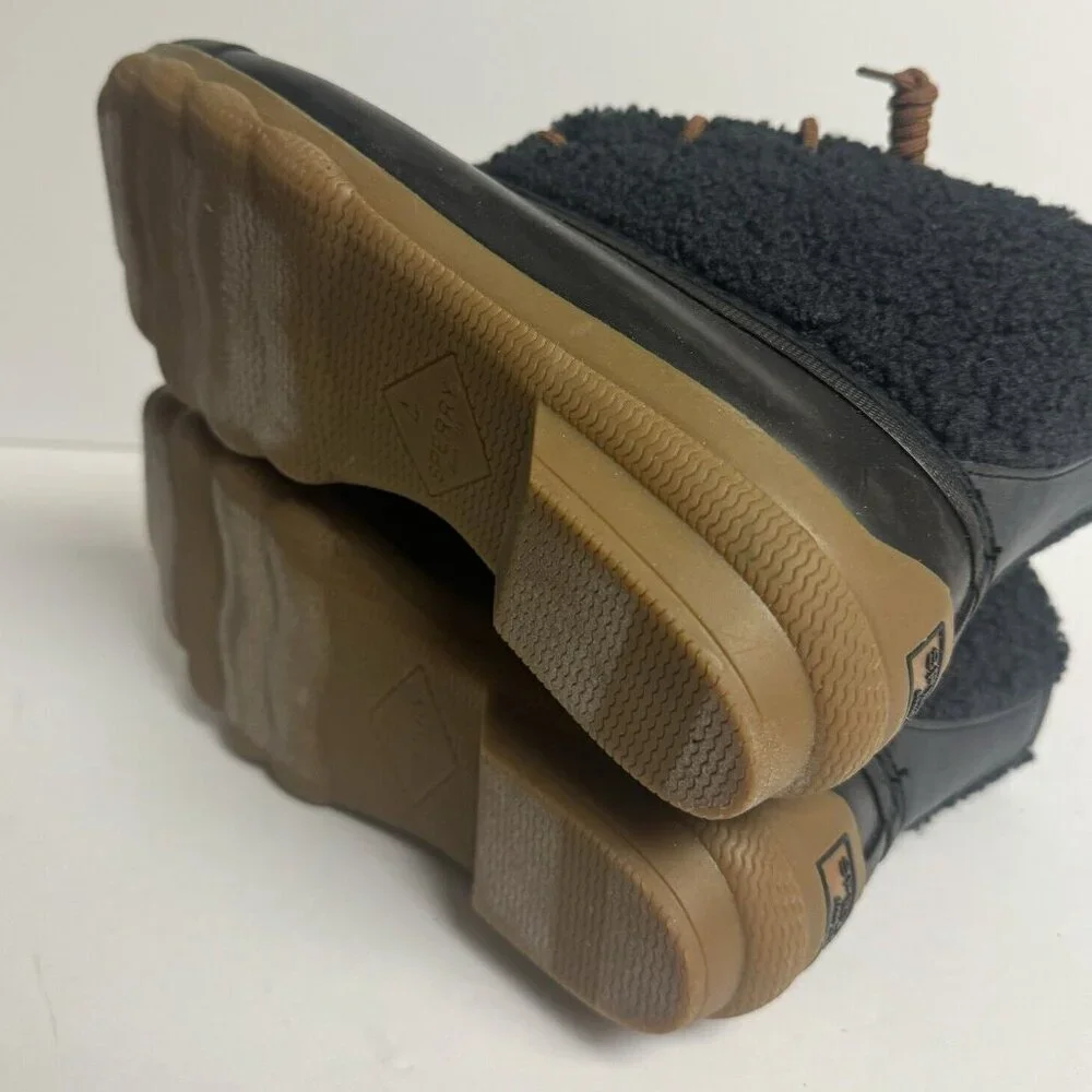 Sperry Women's Syren Gulf Sherpa Boots Black, Size 8.5 M